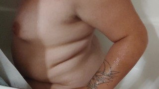 Dildo Riding in the Shower
