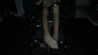 Watch My Leg Spasms During an Intense Orgasm In My Wheelchair