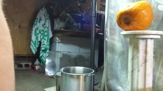 Dick washing machine with homemade pussy hole