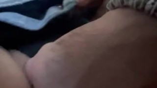 Milf with fat pussy gets fingered on airplane 