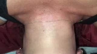 (Part 1 of 2) Cock Hungry MILF forgot to lock the door & mask up, suddenly stopped when interrupted 