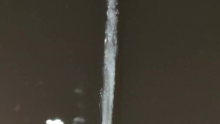 HOT BABE PEEING - pissing into water at night