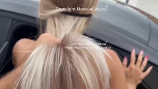Maevaa Sinaloa - Je me fait baiser en extérieur, je squirt et il me gicle sur mes pieds - POV