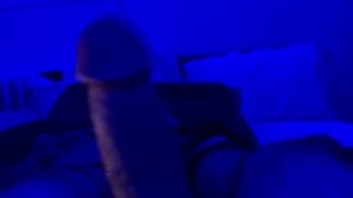 Boy just relaxes and just nut 