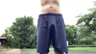 【Korean flasher！】Shirtless outdoor masturbation from daytime//////////