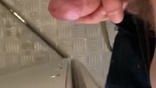 Throbbing dick and sore ball relief at work