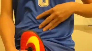 Play with soccer shoes