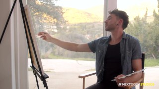 Paint Tutor Cayden Stone Fucks Hot Paid Model - NextDoorStudios