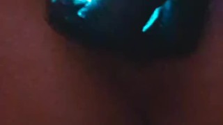 Fully analy inserted led buttplug 