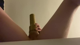 2 pocket pussies 2 cumshots