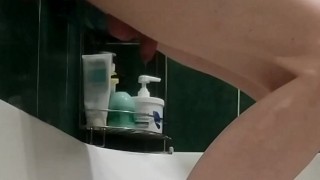 I'm flogging myself and fucking myself with a dildo