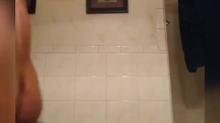 Hot Bodybuilder Flexing Nude Smoking and Stroking Big Dick