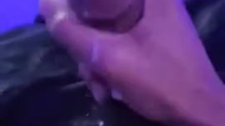 Solo Black Male Masturbation