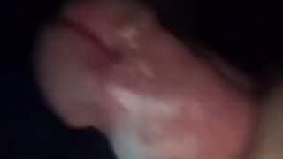 Hard cock gets wet and cums 