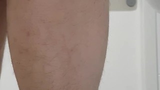 Plug anal in toilet at work