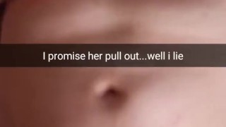 I promise you wife to pull out my cock....i lie and creampie her pussy! - Cuckold Captions