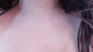 Moaning and playing with my pussy