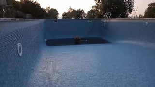 Preview- Almost caught jerking off in unused swimming pool