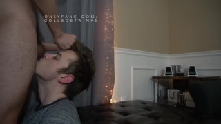 Hot Kisses Led to Deep Bareback Fuck from Sexy College Teen