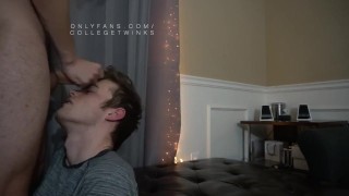 Hot Kisses Led to Deep Bareback Fuck from Sexy College Teen