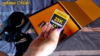 Gift from Pornhub. Unpacking. Thanks Pornhub! Anna Mole