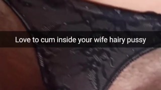 I love to cumming inside your cheating wife fertile pussy! - Cuckold Captions Snapchat
