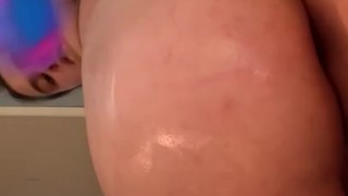 Bathtub anal play