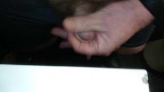 Wanking wee Willie at work