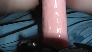Giant strappon in my ass