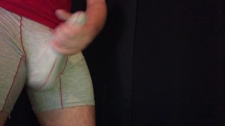 CUMMING through UNDERWEAR - ORGASM in Boxers ** super HORNY **