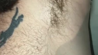 Playing with my dick in the tub