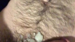 Another hairy guy quick cum