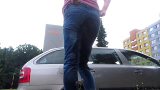 My daily public rewetting jeans
