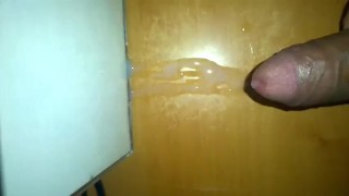 Shy boy masturbare and cum