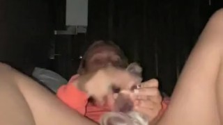 milf misses gf so used strap on herself 