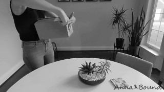 Anna Bound Unboxes Huge Black Dildo and Puts It to Work while Rubbing Her Pussy and Ass [Trailer]