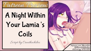 Extended Patreon Preview: A Night Within Your Lamia's Coils Part 1