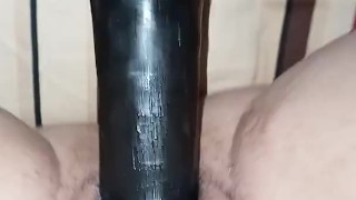 Bbw Fucked by the biggest attachment on the fuck machine