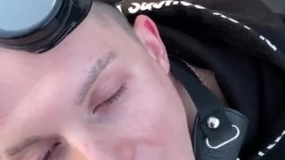 Sucked a guy on the roof of a high-rise building