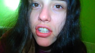 PinkMoonLust Pees Public Restroom Bathroom Dirty Tongue Happy Horny Hairy Onlyfans Slut Camgirl Piss