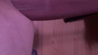 POV Machine fucking my cummy hole with mr hankeys bosshog to a gaping bliss