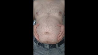 Gainer growing belly play after visiting a friend