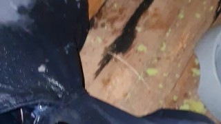 Peeing work pants/panties
