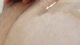 Masturbation before a huge cumshot at the end