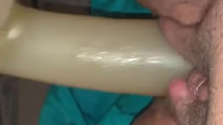 Big blue dildo and me 