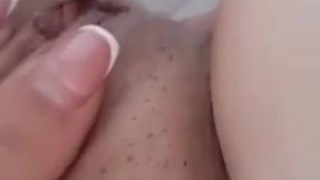 Waiting for husband and massage clit