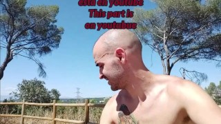 I jerked off in a viewpoint of the city Madrid