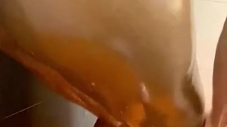 a nice bath after an intense night of sex