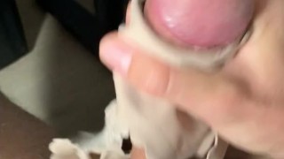 Cum in panties #15 / Every time my gf is over she leaves one of her used panties for me to cum in