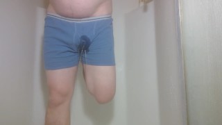 Pissing myself in the shower